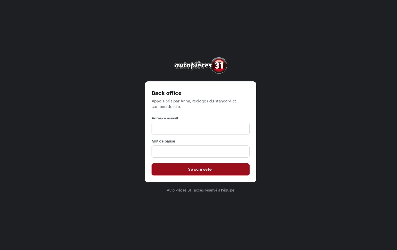 Le back office de l'équipe, les appels pris par Anna et les réglages